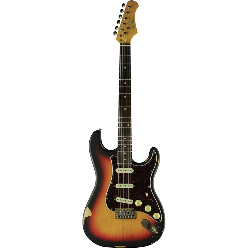 Eko S-300 Relic Sunburst Chitarra Elettrica finitura Relic 22 Tasti 3 Pickup