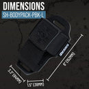 Shure by Gator SH-BODYPACK-PBK-L Custodia x trasmettitore wireless Bodypack Nero