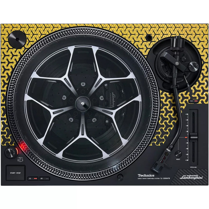 Technics SL-1200M7B Lamborghini Giallo Giradischi Pro x Dj a trazione diretta