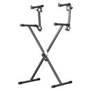 Proel SPL152 Supporto Pro x tastiera 2 livelli regol. SNAP LOCK grigio antracite