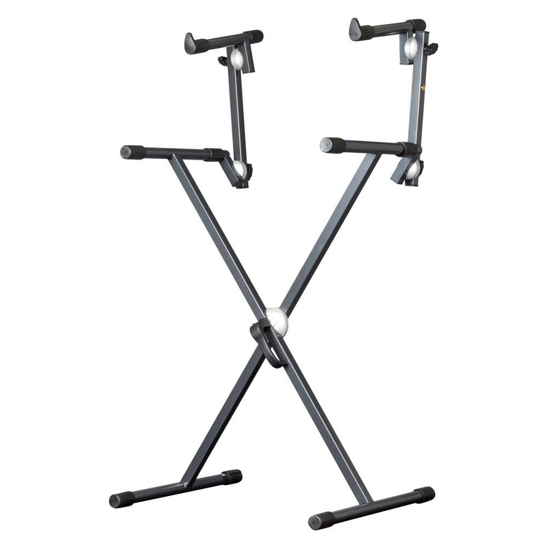 Proel SPL152 Supporto Pro x tastiera 2 livelli regol. SNAP LOCK grigio antracite