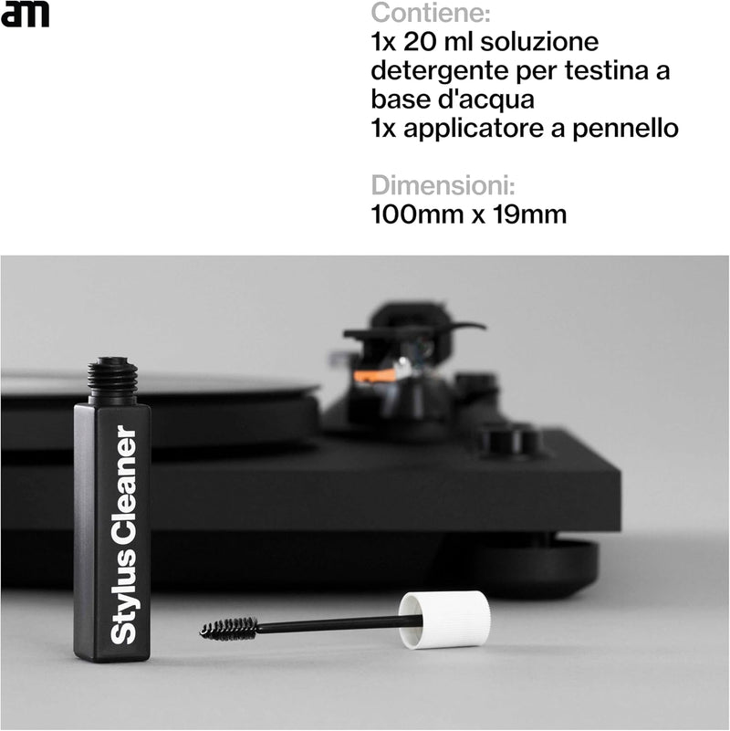 AM Clean Sound STYLUS CLEANER Liquido detergente + spazzolino x pulizia puntina