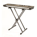 Quik Lok T20 BK Supporto regolabile x tastiera livello singolo Telaio Doppio Nero