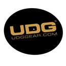 UDG U9935 Slipmat Set Black / Golden Feltri per giradischi, Nero con Logo in Oro