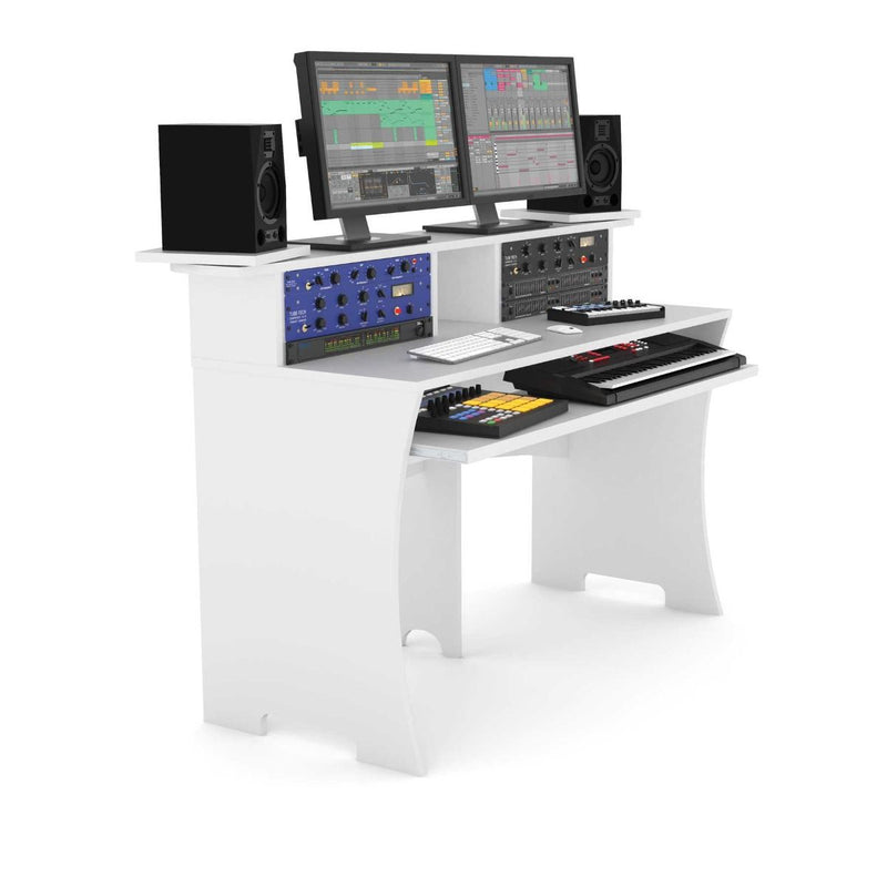 Glorious WORKBENCH WHITE Workstation console di lavor x prod. musicali, Bianco