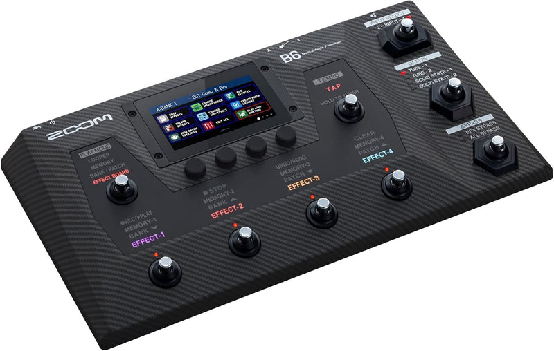 Zoom B6 Pedaliera multi EFX x basso interfaccia USB 2.0 Touchscreen 4.3" IR Cab.