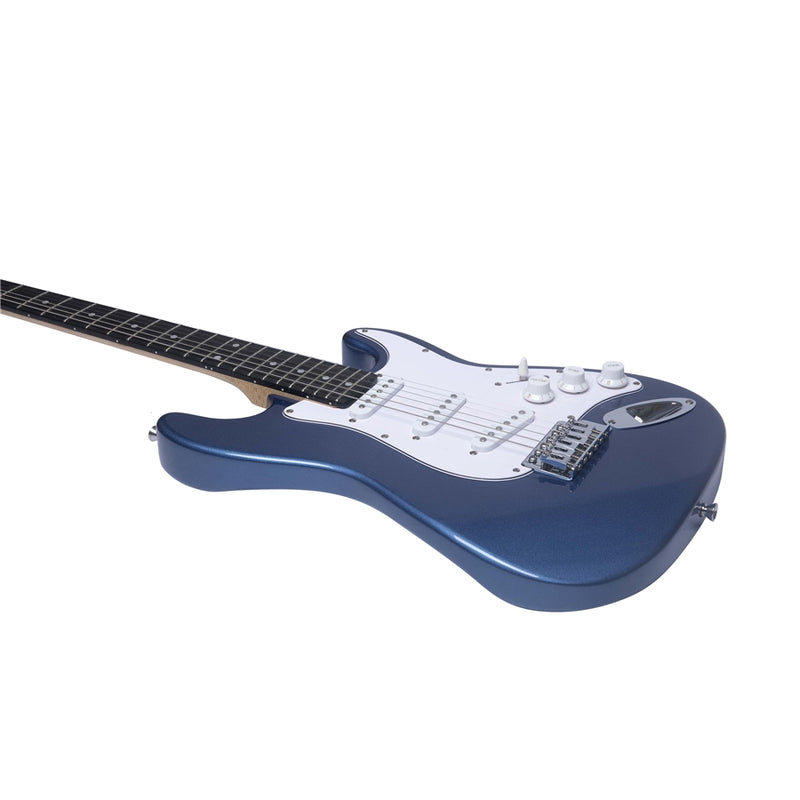 Eko ST-100 3/4 METALLIC BLUE Chitarra Elettrica 3/4 a 21T e 3 pickup single coil