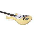 Eko JB-300 CREAM Basso Elettrico a 4 corde a 21 Tasti e con 2 pickup JB Crema - GlobalNet Shop