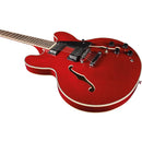 Eko FUSION CHERRY RED Chitarra semiacustica semi-hollow body a cassa stretta