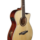 Eko TRI A 300 CE NATURAL Chitarra Acust. Elettrif. forma Auditorium cutway "Tri"