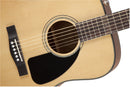 Fender CD-60 Dreadnought V3 Chitarra acustica spalla mancante a 20T, Natural