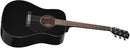 Fender CD-60 Dreadnought V3 DS Walnut Fingerboard Black Chitarra Acustica a 20T - GlobalNet Shop
