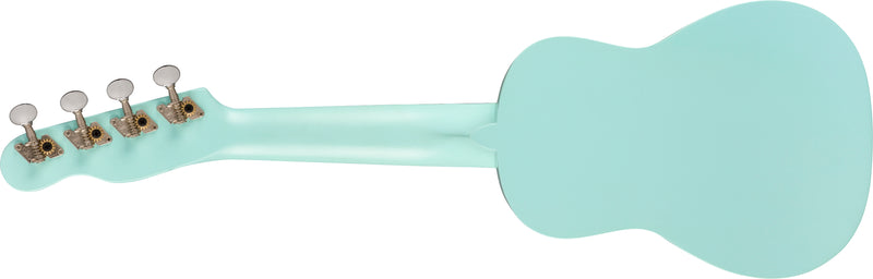 Fender Venice Soprano Uke Daphne Blue Ukulele Venice Soprano manico sottile "C"