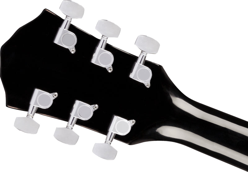 Fender FA-125CE Dreadnought Black Chitarra elettrif. 20T spalla mancante Nero