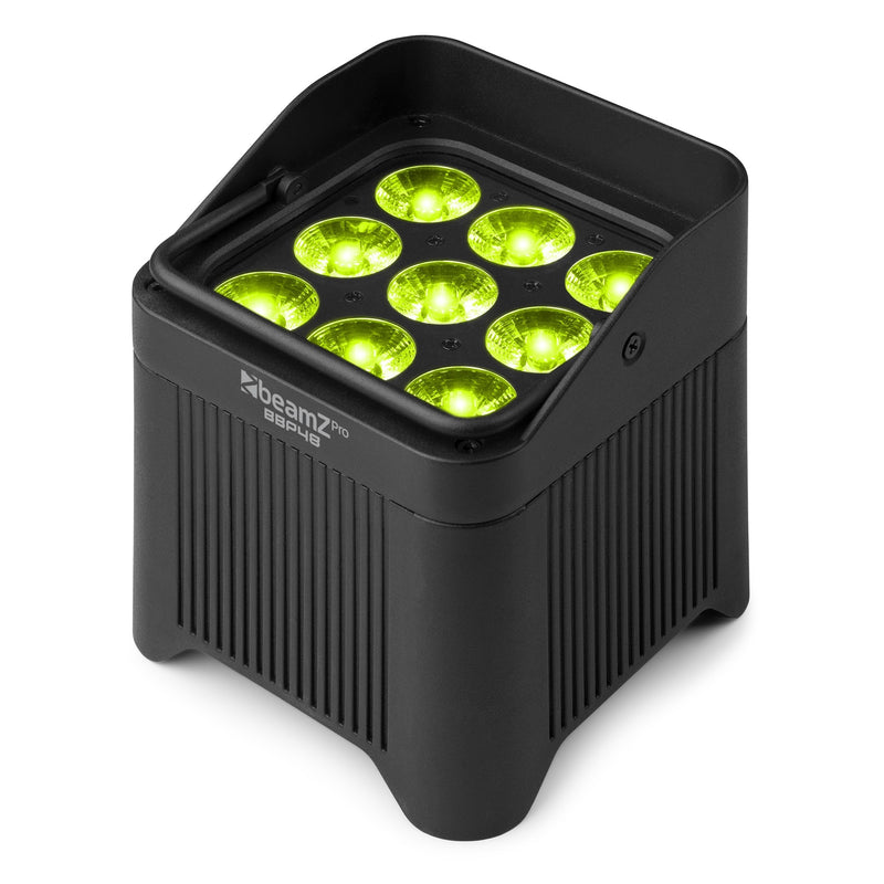 Beamz BBP48 Uplight Par Led WDMX IRC 9x12w RGBAW-UV batteria e wireless DMX