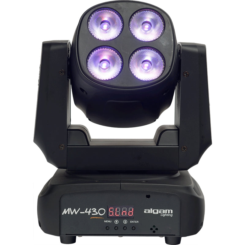 B-STOCK GARANTITO Algam Lighting MW430 WASH 4x30W RGBW Testa Mob. Auto Music DMX