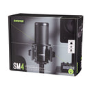 Shure SM4-K-KIT Microfono cablato Pro a condensatore per studio e home recording