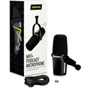 Shure MV7+ Microfono Dinamico Cardioide Pro uscite USB-C e XLR x studio/mobilità