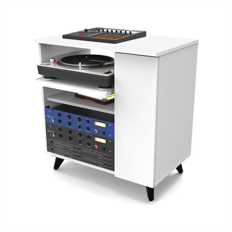 Glorious MODULAR SIDE RACK WHT Mobile Stazione lavoro per studio modulare Bianco