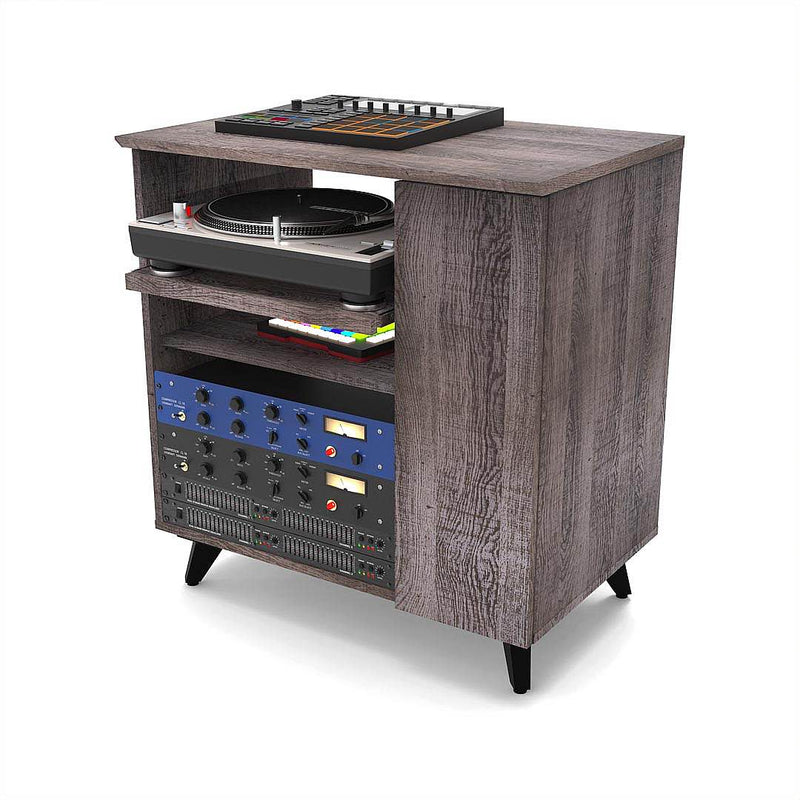 Glorious MODULAR SIDE RACK WALNUT Mobile Stazione lavoro x studio modulare Noce