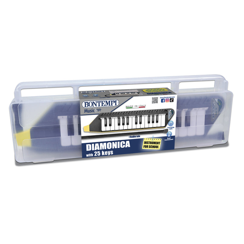 Bontempi 33 4262 Music Melodica Mouthpiano Diamonica scolastica 25T, Nero