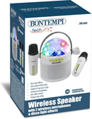 Bontempi 49 0250 Tech WIRELESS SPEAKER Cassa Speaker 10w+2 Mic wireless+Efx Luci