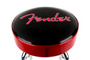 Fender Red Sparkle Logo Barstool Black/Red Sparkle, 24" Sgabello nero logo rosso
