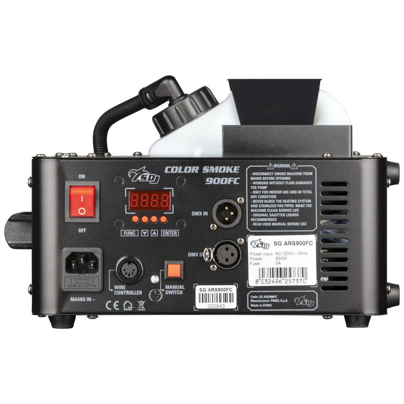 Sagitter ARS900FC COLOR SMOKE Macchina fumo 900W DMX funzion. orizz./verticale