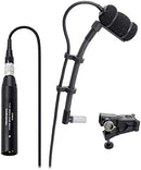 Audio-Technica ATM350U Mic Pro Collo D'oca x strumenti condensatore a clip, nero