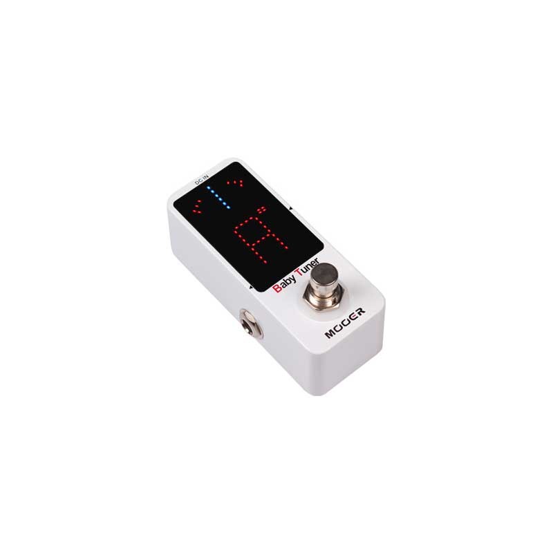 Mooer BABY TUNER WHITE Micropedale accordatore x strumenti elettrici elettroac.