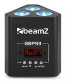 Beamz BBP93 Uplight Par 3x10W Led RGBW 4in1 da 10w con batteria con DMX e IRC