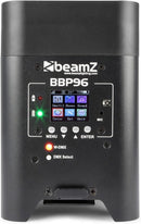 Beamz BBP96 Uplight Par Led Battery IRC 6x12w RGBAW-UV a batteria e telecomando