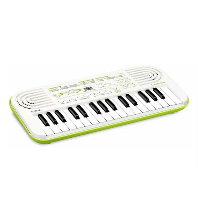 Casio SA-50 Mini Tastiera polifonica a 32 tasti, Bianco fondo in Verde Lime