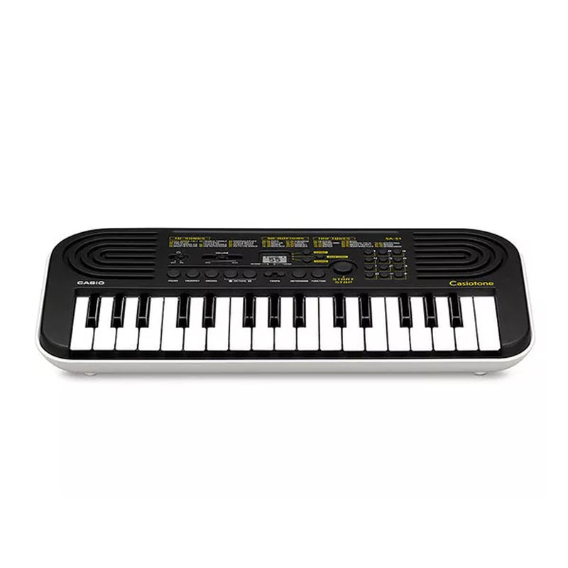 Casio SA-51 Mini Tastiera polifonica a 32 tasti, Nero fondo in Bianco