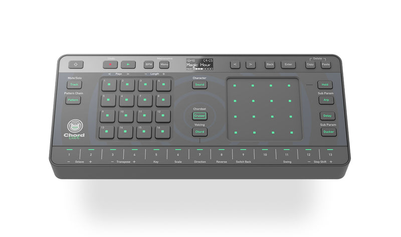 AlphaTheta CHORDCAT Groovebox portat. Accordi Arpeggiatore Efx x comporre Musica