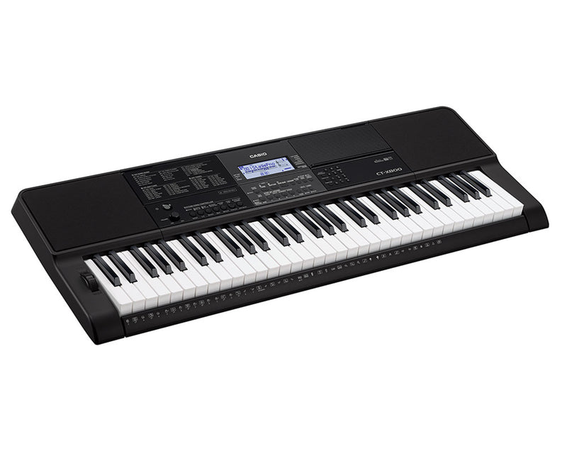 Casio CT-X800 Tastiera Digitale dinamica a 61 Tasti USB-MIDI, Nero