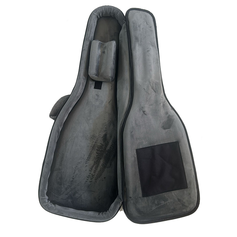 Dam DBE20 Borsa rifinita x chitarra elettrica imbottitura 20mm tessuto grigio