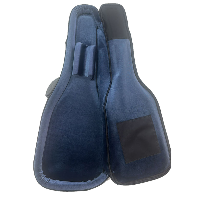 Dam DBE25 Borsa rifinita x chitarra elettrica imbottitura 25mm tessuto grigio