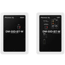 Pioneer Dj DM-50D-BT-W Coppia casse bluetooth studio monitor attivi 50W Bianco