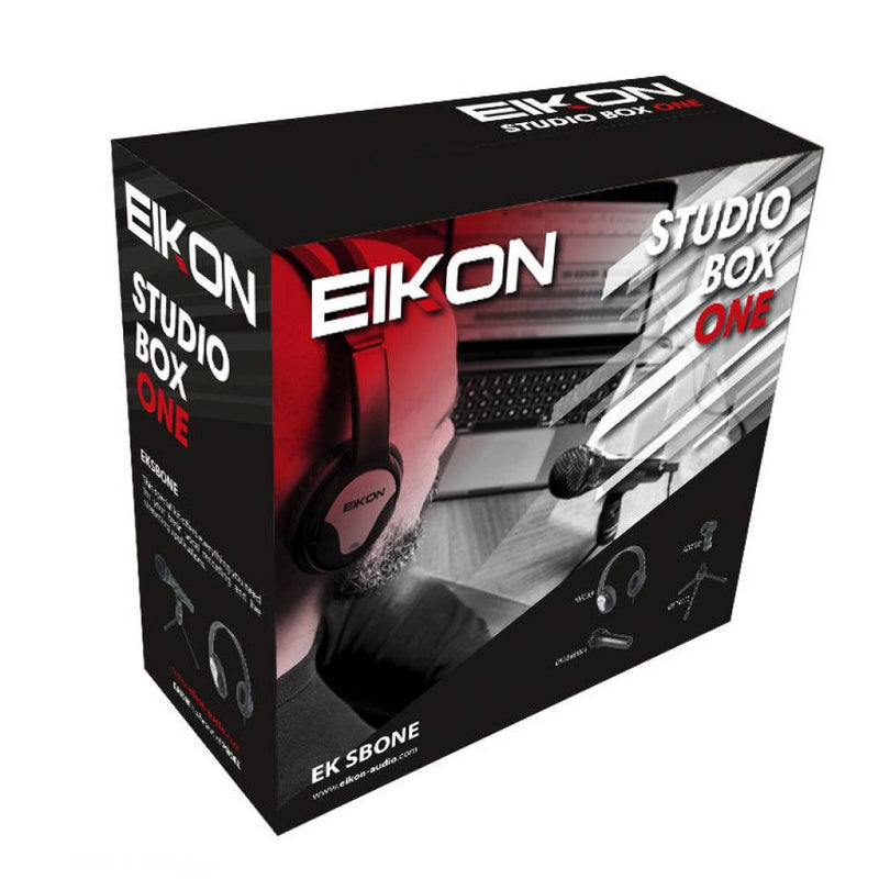 Proel EIKON STUDIO BOX ONE Kit home recording Cuffia Microfono Stand e Supporto