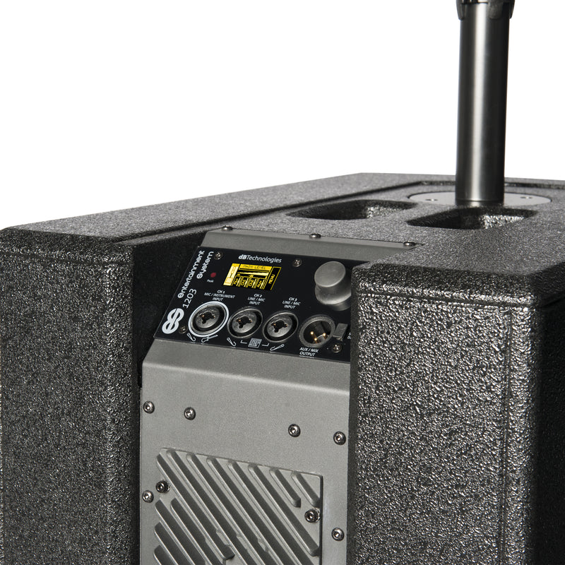 DB Technologies ES 1203 Sistema Audio Triamplificato Completo 2400w picco, Nero