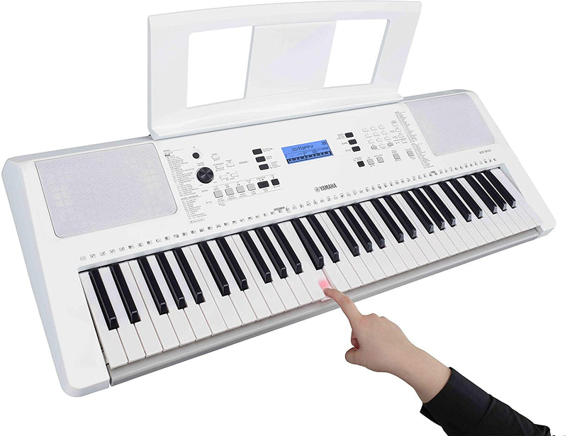 Yamaha EZ-300 Tastiera Digitale Arranger Portatile a 61 Tasti, Bianco