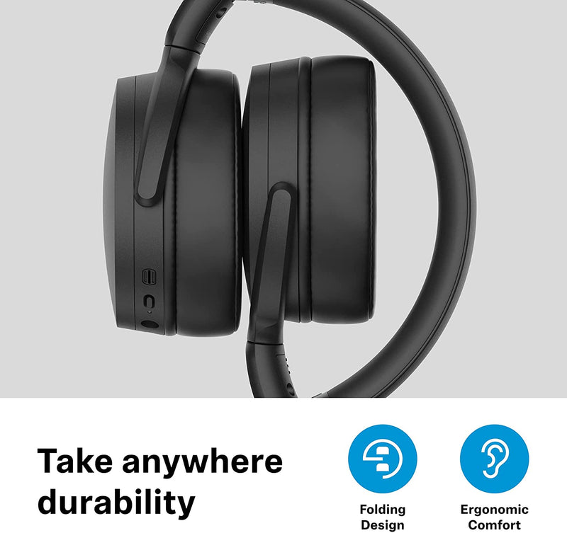 B-STOCK GARANTITO Sennheiser HD450BT Cuffia Bluetooth con microfono, Nero