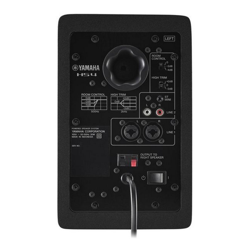 Yamaha HS4 Coppia Monitor Cassa Attiva Pro. da Studio a 2 vie 40w RMS x 2, Nero