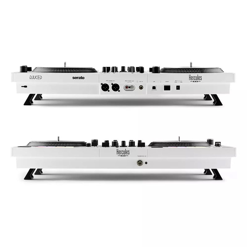 Hercules DJCONTROL INPULSE T7 WHITE EDITION a 2 Deck + Hercules HDP DJ45 Cuffia