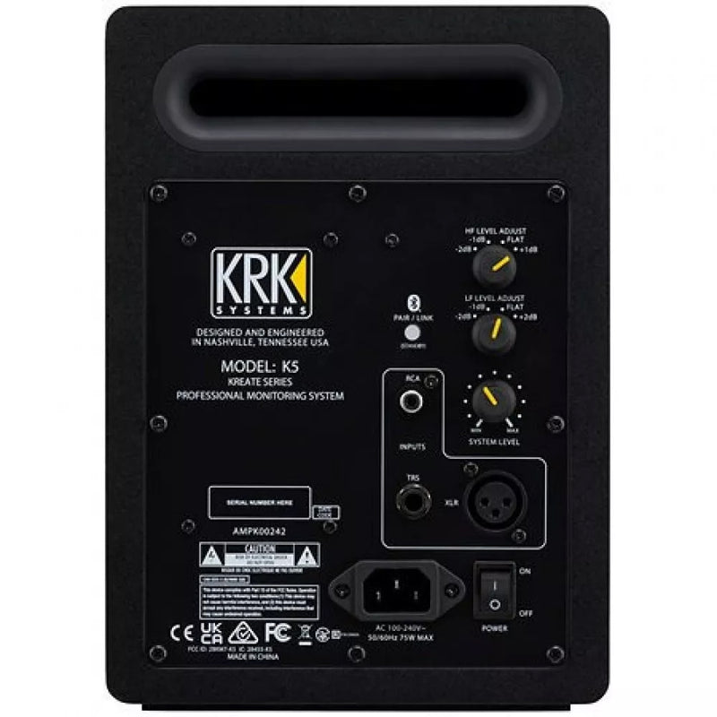 KRK Systems KRK KREATE 5S SCARLET Monitor audio Pro St. Bluetooth 5" 128w, Rosso