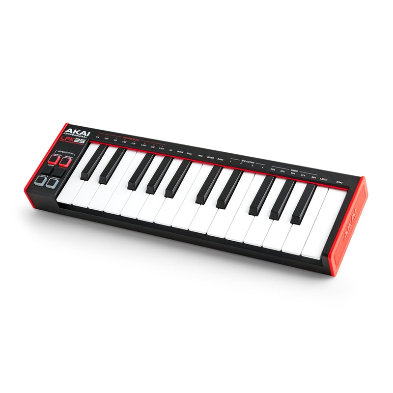 Akai LPK25 MKII Mini Tastiera Controller USB e Midi a 25 Tasti sensibili