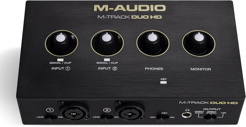 M-Audio M-TRACK DUO HD PRODUCER PACK con Interfaccia audio USB C + Mic + Cuffia