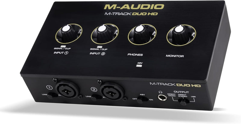 M-Audio M-TRACK DUO HD Interfaccia audio USB C x podcast, voice-over e studio