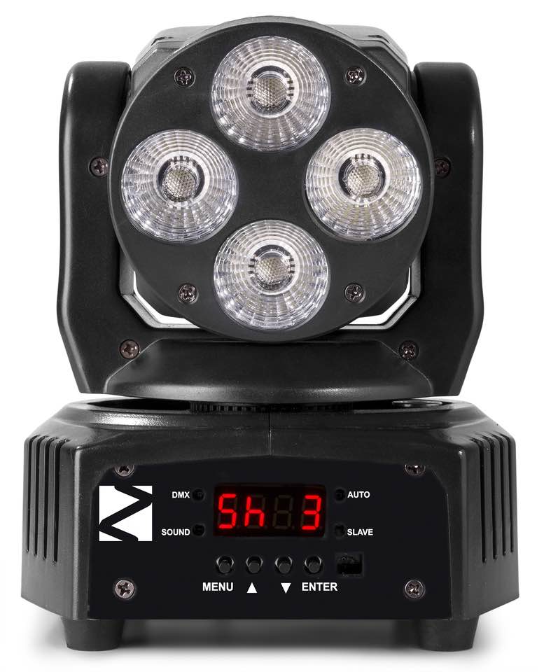 Beamz MHL36 Moving Head Coppia Teste mobili a led 4x9W 3in1 inclusa bag Trasport